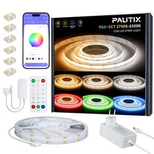COB LED Strip Lights,20ft RGB CCT 2700K-6500K White LED Lights,Dimmable Color...