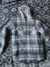 Wrangler Hooded Shirt Jac — Cloud — Medium