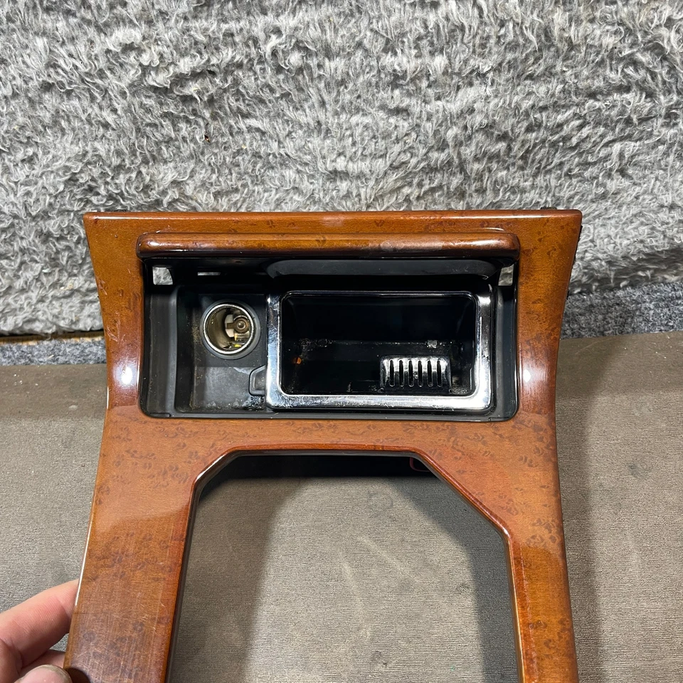 99-04 ACURA RL PALANCA DE CAMBIOS CENTRAL BISEL CENICERO BOLSILLO OEM MADERA GRANO Foto 3 de 4