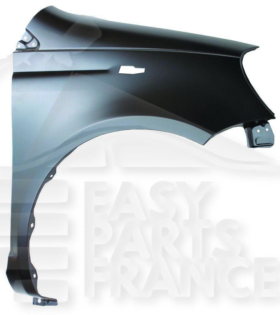 Aile avant-droit avec emplacement feu pour remplacer une carrosserie de Toyota Yaris 99-03