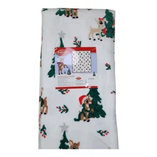 Rudolph Red-Nosed Reindeer Oversized Plush Throw Blanket 60"x70" Christmas Soft