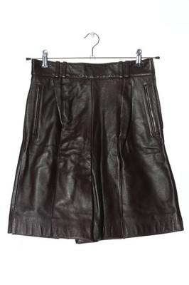 WALTER Lederrock Damen Rock Gr. DE 34 dunkelbraun Casual-Look