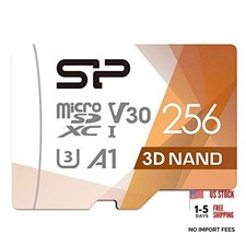 Silicon Power 256GB Micro SD Card U3 SDXC Up to 100MB/s 256 GB microSD UHS-I