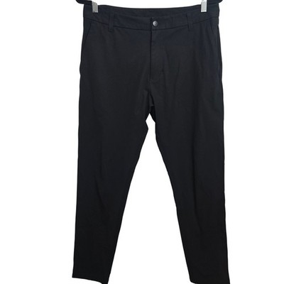 Lululemon Commission Slim Fit Pant Men's 32x31 Black Warpstreme Chino LM5AEXS