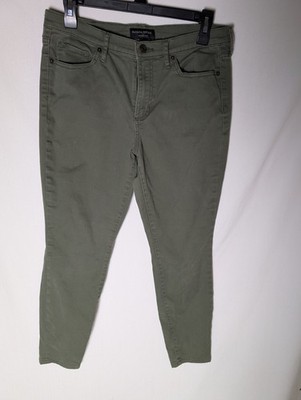 Banana Republic Skinny Fit Flight Jacket Olive Green Jeans Size 29/8