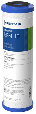 Pentair EPM-10 Carbon Water Filter, 10-Inch, Under Sink Modified Epsilon Carb...