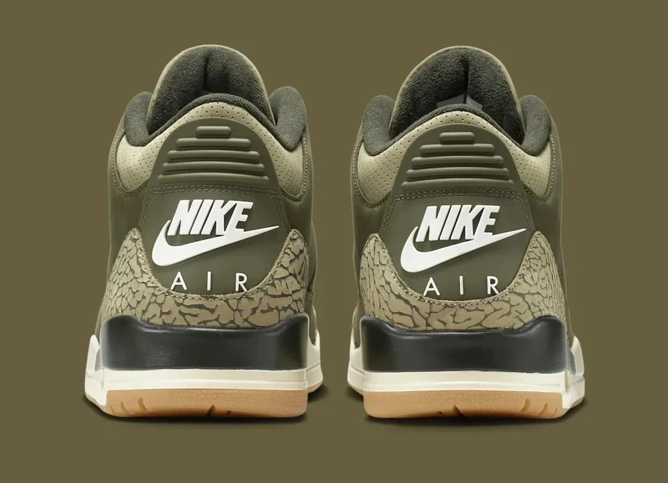 Nike Air Jordan 3 Retro Family Affair Verde Oliva DN3707-202 Zapatos para Hombre NUEVO Foto 2 de 4