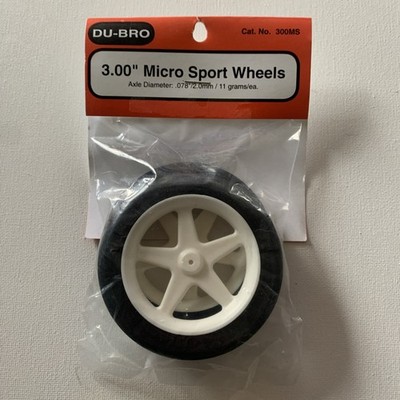 Du-Bro 3.0  Micro Sport Wheels (2.0mm) 300MS NEW