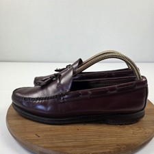 G.H. Bass Co. Weejuns Shoes Mens Size 8.5 D Brown Leather Tassel Dress Loafers