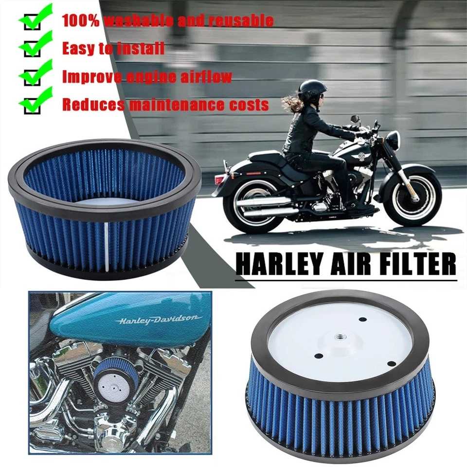 1* 空气净化器元件过滤器适用于 Harley Fatboy Electra Glide Dyna 替换件 — 第 3/4 张图片