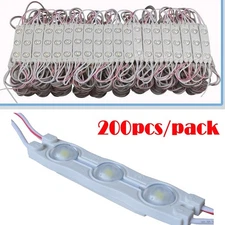 200PCS Waterproof LED Module Storefront Light 0.72W White light SMD 2835 DC12V
