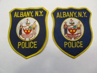 New York Albany Police Patch Set Cloth & Embroidered