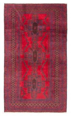 Vintage Traditional Hand-Knotted Area Rug 3'5'' x 6'1'' Oriental Wool Carpet