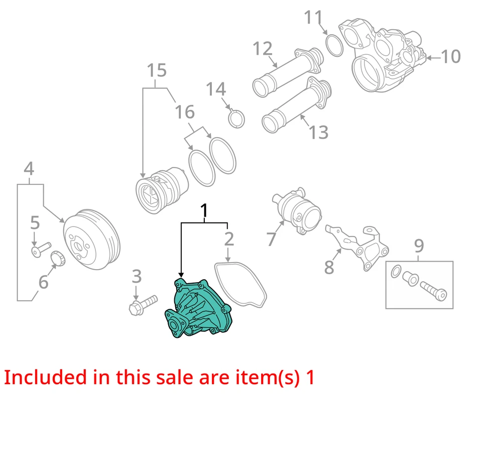 2010-2016 PORSCHE PANAMERA ELECTRIC AUXILIARY COOLANT WATER PUMP 7L0965561L OEM - Image 3 of 4