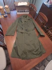 Vintage 1959s Korean US Military Trench Overcoat Size Medium Regular Wool Liner