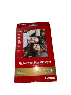 Canon PP-201 Photo Paper Plus Glossy II, 4x6 inch - 100 Sheets