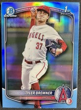 2025 Bowman Chrome Draft 1st Prospect Tyler Bremner Sky Blue Refractor
