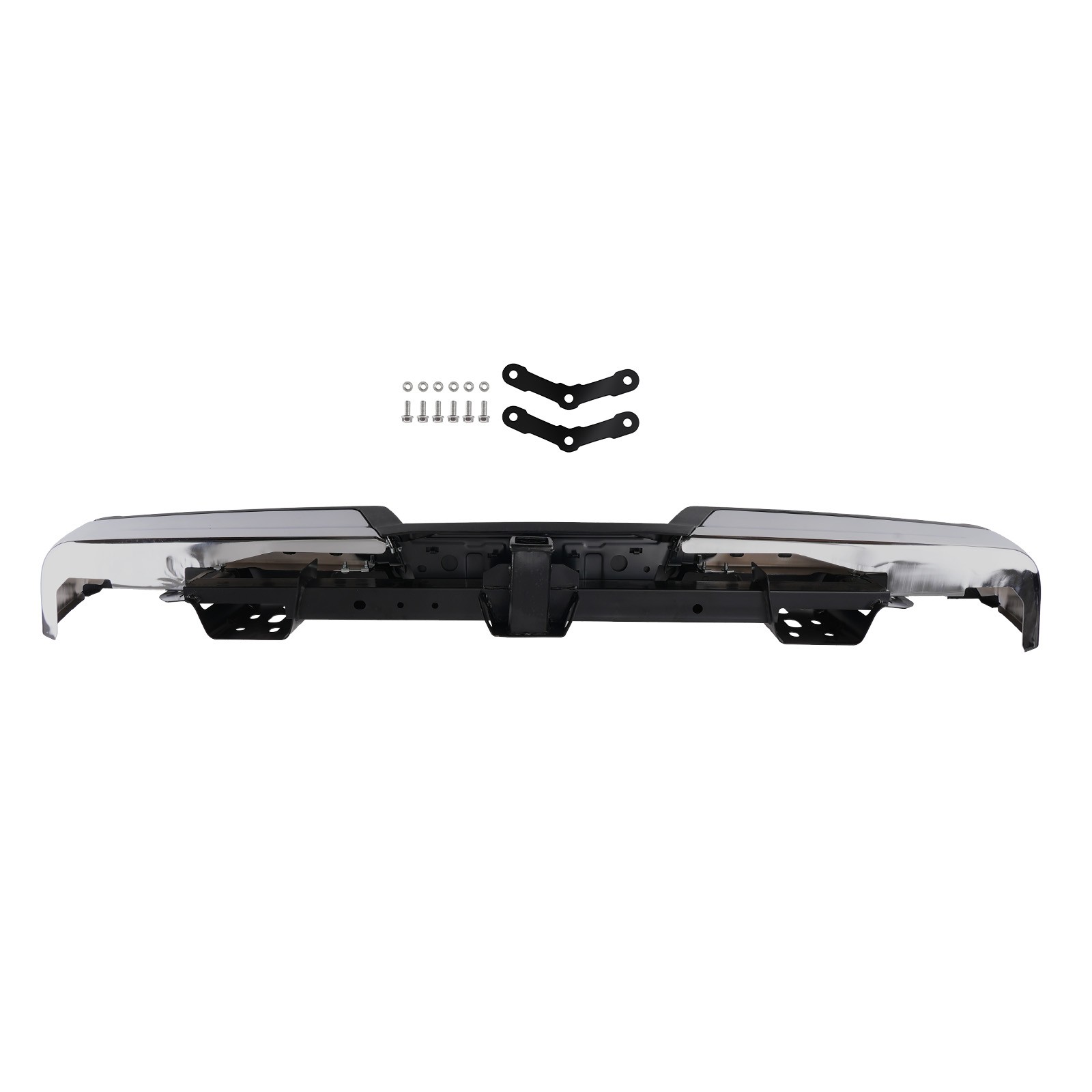 Rear Bumper for Ford F-150 2021-23 ML3Z19D520D Chrome Steel Bolt-On