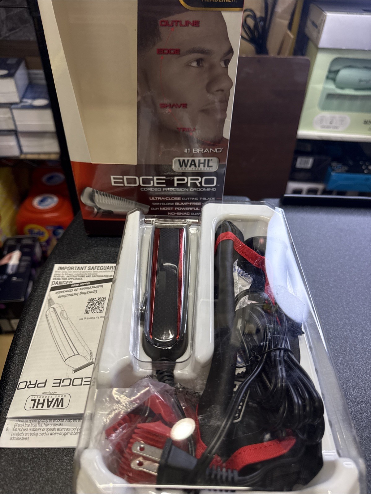 Wahl Edge Pro Bump Free Corded Beard Trimmer for Men Touch u