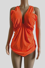 Daci One Piece Swimsuit Ruched Women Plus Size 22W