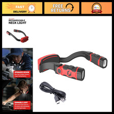 Rechargeable 350 Lumens Neck Light - Hands-Free LED Work Light, Red Color