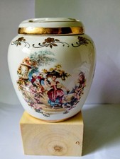 Pretty Lord Nelson Pottery , Pot Pourri Jar, Featuring, Regency Garden Scenes