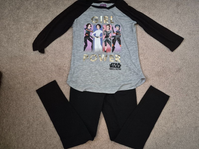 Girls Star Wars Raglan Top Size L (10-12) NWOT plus CIRCO BONUS!