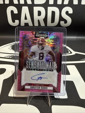 2025  Draft Picks Sensational Signatures Christian Harris Pink Pulsar Auto /15