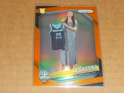 2025 Panini Prizm WNBA AJSA SIVKA ORANGE PRIZM SKY 22/99 #85