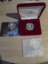 Royal Mint 1996 Queen Elizabeth II 70th Birthday Silver £5 Proof Coin