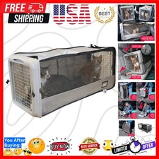SPORT PET Large Pop Open Kennel, Portable Cat Cage Kennel, Waterproof Pet bed...