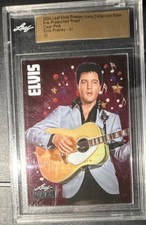 2024 Leaf Elvis Presley Icons 1/1 Pre-Production Proof Clear Pink #41 Music