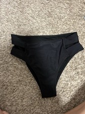 brand new black mid rise swim bottoms