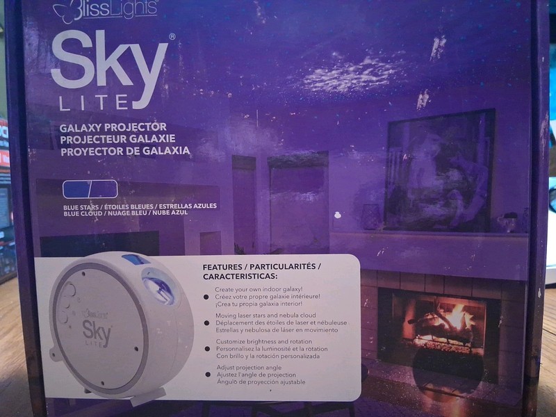 BLISS LIGHTS SKY LITE GALAXY PROJECTOR-BLUE STARS/BLUE CLOUD