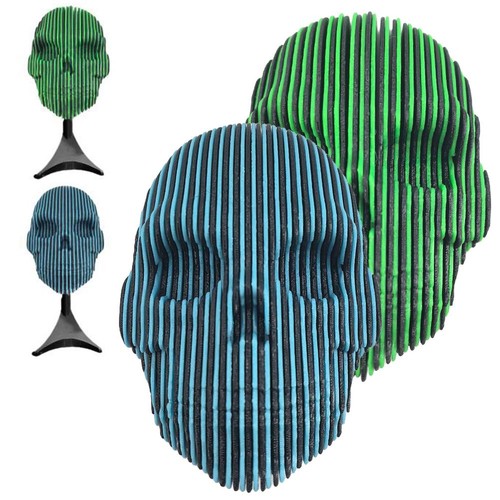 3D printed skull toy, Halloween Decorations Desktop Ornaments For Home Desk - Picture 3 of 20