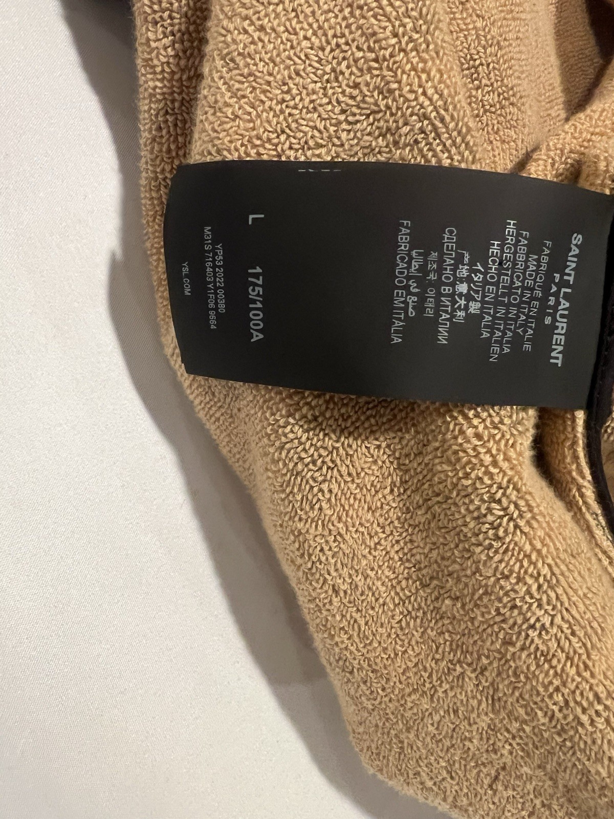 Poncho uomo leopardato Saint Laurent. L. $3790