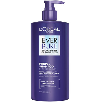 L'Oreal Paris Ever Pure Sulfate Free Purple Shampoo, Colored Treated Hair