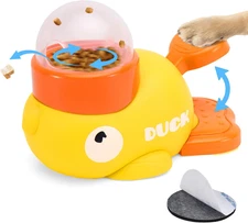 Interactive Treat Dispenser Dog Toy, Duck Puzzle Treat Toy for Small Large Smart