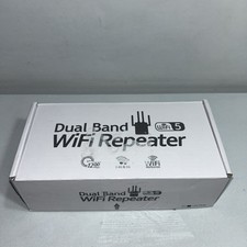 Dual Band WiFi Repeater Extender 1200 Mbps Range Booster 105 Device Support Open