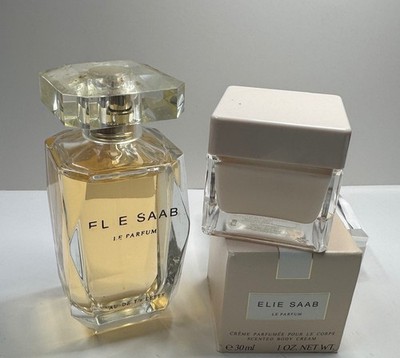 ELIE SAAB LE PARFUM  ( EDT ) spray Sz 3 .3 oz + Body Cream in glass jar sz:1 oz