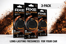 3x AXE Lufterfrischer Autoduft Innenraumduft 3DHanging DARK TEMPTATION Chocolate