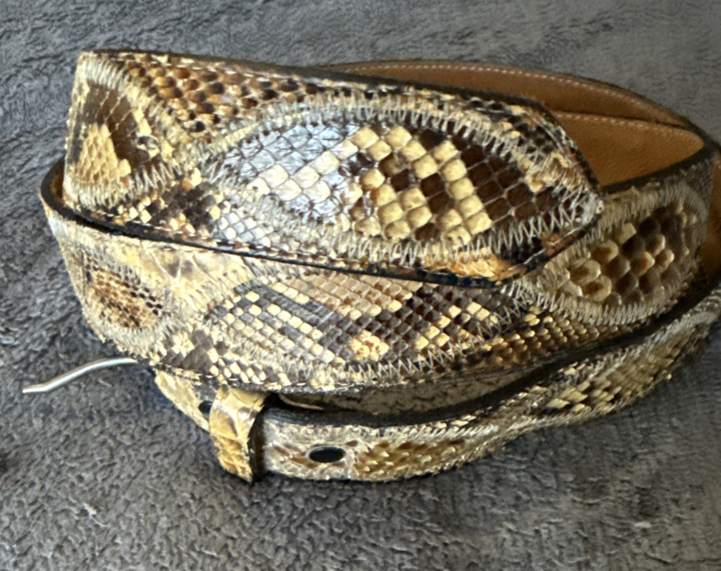 Callahan General Store Genuine Python Belt Size 4… - image 8