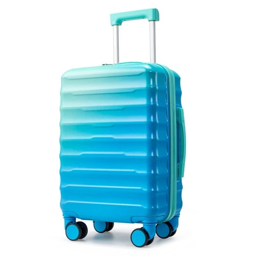 20"/24"/28" Carry on Luggage 22x14x9 Airline Approved Gradient Blue&Light Green