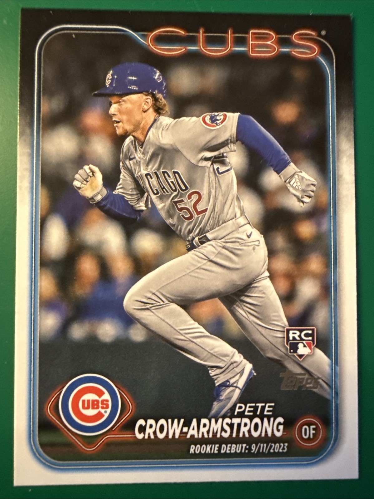 Pete Crow-Armstrong (RC) ROOKIE 2024 Topps Update Series ROOKIE DEBUT ! #US91⚾️