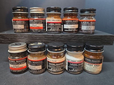 ABE Model Master Enamel Paint 10 Pack Neutral Colors! See Details & Pictures!
