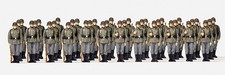 PREISER military Figuren 1:87 Infanterie angetreten DR1939-45  H0 16573