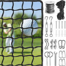 Golf Practice Net with Steel Hanging Kit Nylon Rope, Hitting Net for Multiple