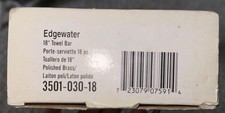 Baldwin Edgewater 18 in Towel Bar, Polished Brass Finish, Bathroom 3501-030-18