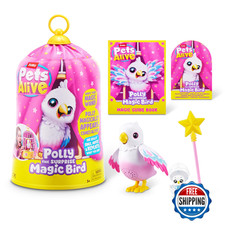 ZURU Pets Alive Polly The Magic Bird, Robotic Interactive Toy Pet Bird