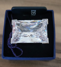 Swarovski Cocktail-Ring silberfarben, rechtec...